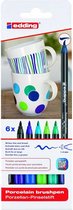 porseleinstiften 4200 penseel 1-4 mm koude tonen 6 stuks
