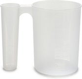 maatbeker dubbel 1,2 liter transparant