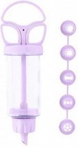 spuitset opzetstukken 19 cm polypropeen lila 2-delig