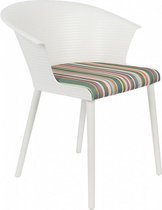 stoel Olivia 74 cm polyester/katoen wit