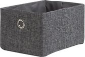 opbergmand 23,5 cm polyester grijs
