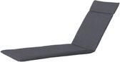 ligbedkussen Panama 190 x 60 x 7 cm katoen grijs