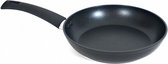 koekenpan 28 cm anti-aanbak staal/aluminium zwart
