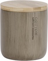 organizer Palo 11 x 9,8 cm polyresin/bamboe taupe