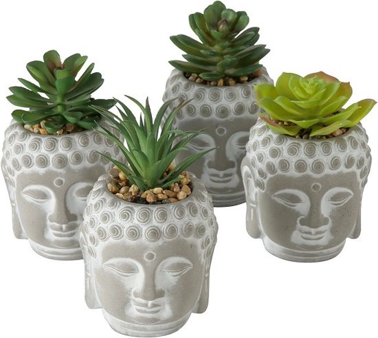 Boltze home - Kunstplant in pot Boeddha