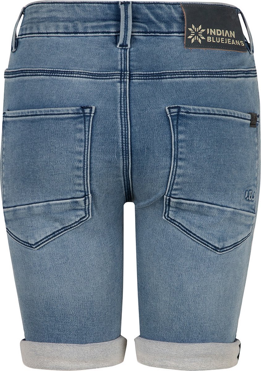 Indian Blue jongens korte jeans Dann Jog Light Denim