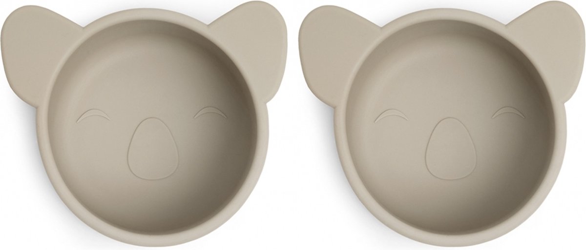 Rosa siliconen snackdoos klein 2-pack