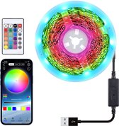 Oeing® - led strip 10 meter- led verlichting - met afstandsbediening en app - zelfklevend - RGB