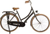 Omafiets classic 28" matzwart frame 54 cm retro
