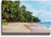 Walljar - Playa Blanca - Muurdecoratie - Canvas schilderij