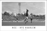 Walljar - NEC - HFC Haarlem '74 - Zwart wit poster
