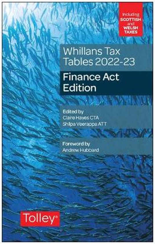 Whillans's Tax Tables 2022-23 (Finance Act edition) - cover