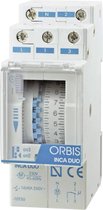 ORBIS Zeitschalttechnik INCA DUO D Schakelklok voor DIN-rails 230 V/AC 1x wisselcontact 16 A 250 V/AC