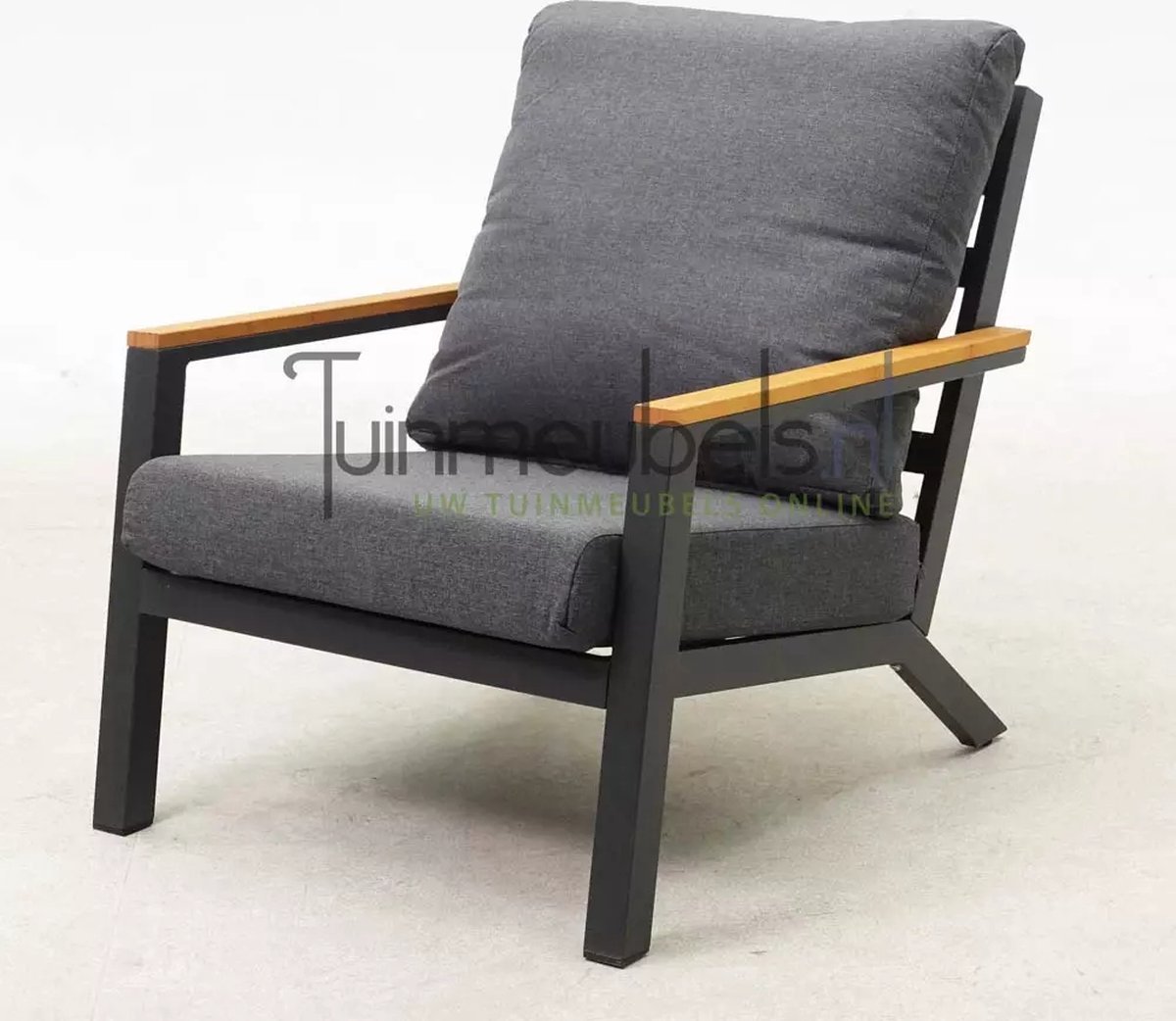 Lesli Living Salon lounge Donnan - aluminium - gris