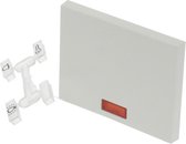 BERKER K1 Opzetwip met controlelampje polar wit (wissel/kruis)