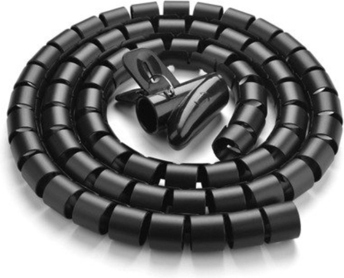 UGREEN kabel organiser kabelgoot 3 meter - 25mm - zwart - beschermbuis - 20mm tot 78.5mm (Zwart) LP121 023428