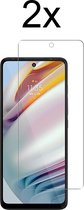 Motorola G40 Fusion screenprotector - Beschermglas Motorola Moto G60 screen protector glas - 2 stuks