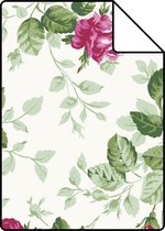 Proefstaal Origin Wallcoverings behang rozen roze - 326138 - 26,5 x 21 cm