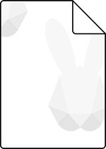 Proefstaal Origin Wallcoverings behang origami konijnen licht warm grijs - 347491 - 26,5 x 21 cm