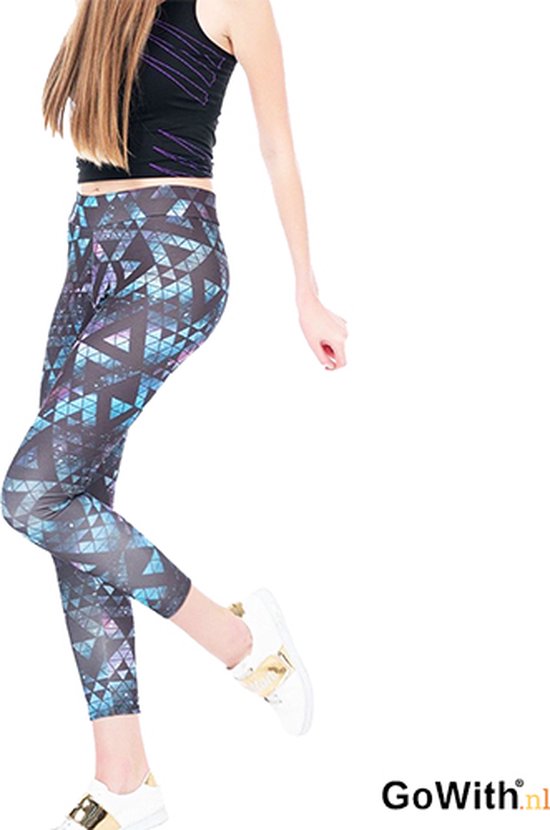 Leggings pour femmes | pose avec color block | fermeture haute |bande élastique |leggings de sport | leggings de yoga | leggings de remise en forme | couleur : bleu clair ; grise | Taille: S