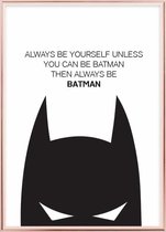 Poster Met Metaal Rose Lijst - Batman Poster