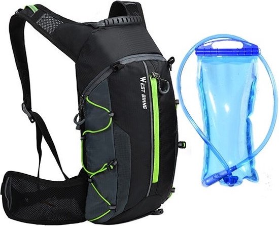 Trailrugzak 5 l met waterzak van 1 l zwart - De Sportspullen Testers