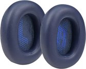 Oorkussens Geschikt Voor JBL Live 650BT NC / 660 NC - 2 Stuks - Vervangende Koptelefoon Earpads - Oorkussens Met Noise Cancelling - Zacht Memory Foam - Eiwitleer - Donkerblauw