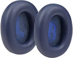 Oorkussens Geschikt Voor JBL Live 650BT NC / 660 NC Koptelefoon - 2 Stuks - Zacht Schuim - Eiwitleer - Donkerblauw