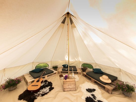 Skandika Tipii 400 Canvas Tent – Tipi-tenten – 8 persoons familietent -  Campingtent –... | bol.com