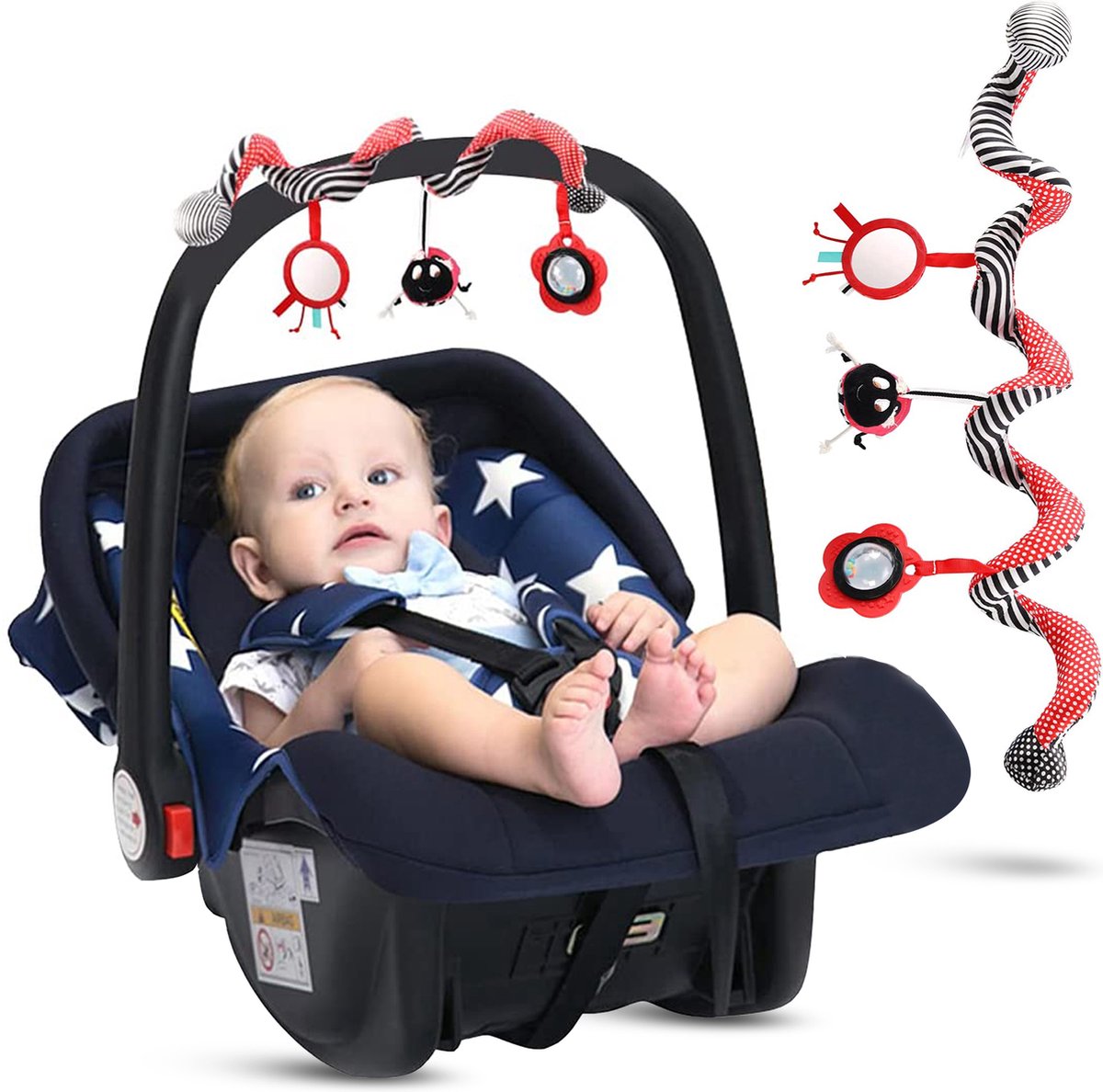 Spirale de jouet pour poussette coccinelle Bébé – Jouets de siège auto –  Spirale de... | bol.com