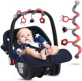 Lieveheersbeestje Baby Kinderwagen Speelgoed Spiraal – Autostoelspeeltje – Boxspiraal – Activiteitenspiraal – Maxi Cosi Rammelaar – Wagenspanner