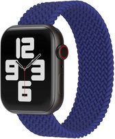 Smartphonica Gevlochten bandje voor Apple Watch 38/40/41 mm - Blauw / Lengte: M / Nylon