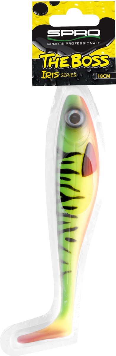 Spro Iris The Boss - 15cm - Firetiger - Shad - Geel
