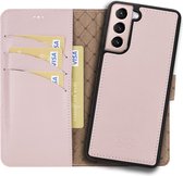 Bouletta Samsung Galaxy S22 Uitneembare leder BookCase hoesje - Nude Pink