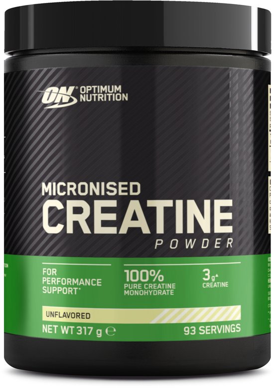 Creatine - Optimum Nutrition Creatine (Micronized) - Creatine Poeder - 1 Pot - 317 gram (88 doseringen)