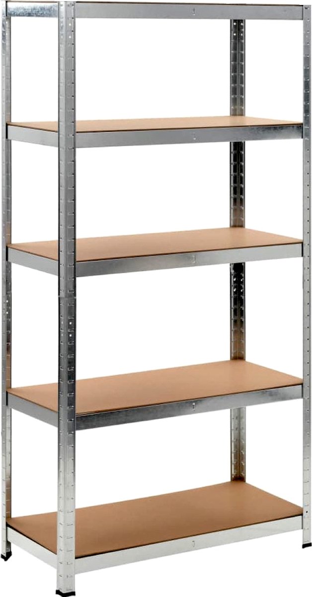 Metalen Stellingkast met 5 planken - 180x90x40cm - Extra Sterk Opbergrek - 875kg draagkracht - 175kg per plank