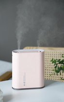 Hummi Led Rainbow Wit | Draadloos, Oplaadbare Luchtbevochtiger 1L |Wireless, Rechargeable Humidifier |  Vernevelaar | 7 Kleuren LED
