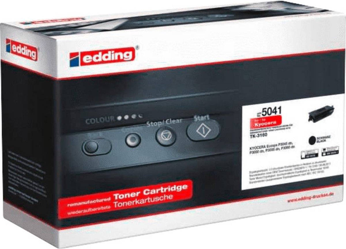 Edding Toner vervangt Kyocera TK-3160 Compatibel Zwart 12500 bladzijden EDD-5041