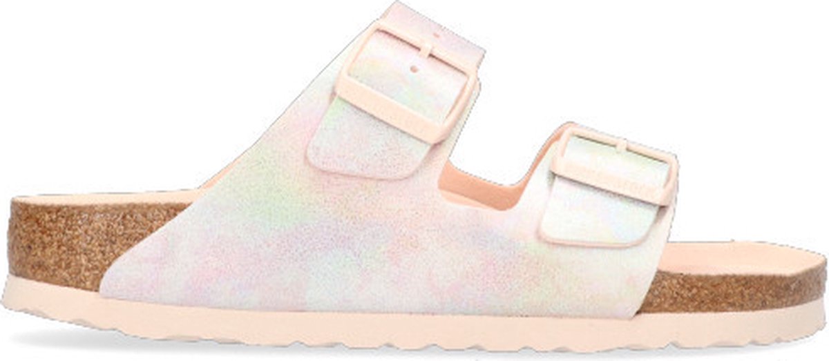 Birkenstock – Arizona Dames Slippers Iridescent Light Rose Narrow-fit Multicolor
