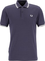Fred Perry M3600 polo twin tipped shirt - heren polo - Dark Graphite / Snow White / Ecru -  Maat: S