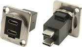 XLR-adapter USB-C™ bus op USB-C stekker™ Adapter, inbouw CP30212M Cliff 1 stuk(s)