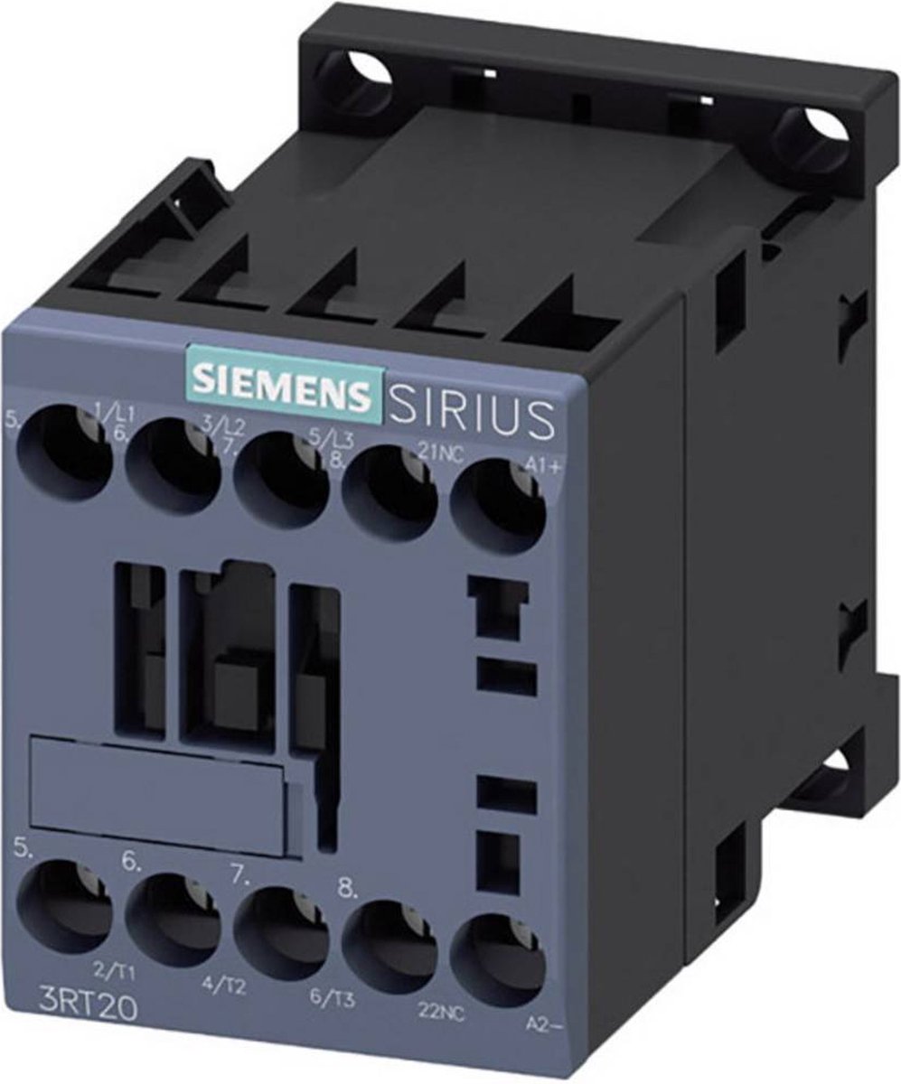 Siemens 3RT2017-1BB42 Contactor 3x NO 5.5 kW 24 V/DC 12 A Met hulpcontact 1 stuk(s)