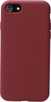 Mobiparts Siliconen Cover Case Apple iPhone 7/8/SE (2020/2022) Plum Rood hoesje