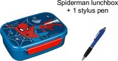 Spiderman Marvel Lunchbox - Brooddoos - Broodtrommel + EXTRA 1 Stylus Pen.