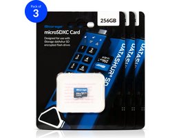 iStorage MicroSD Card 256GB - 3 Pack - alleen te gebruiken met de iStorage datAshur SD flashdrive (module) - IS-FL-DSD-256