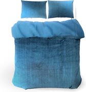 Velvet Couture Fluwelen Dekbedovertrek Lits jumeaux 240x200/220 + 2 kussenslopen / Petrol Blauw