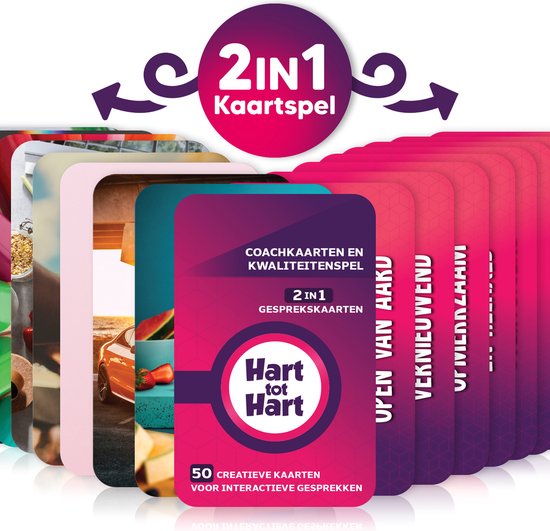 2-in-1 Coachkaarten en Kwaliteitenspel - Associatiekaarten - Coachingskaarten - Fotokaarten