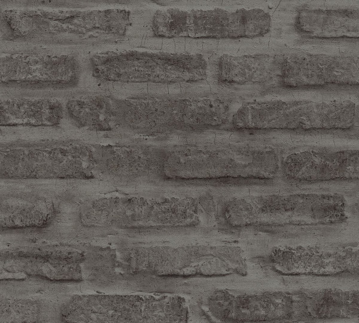 BAKSTENEN BEHANG | Industrieel - grijs zwart - A.S. Création New Walls "Livingwalls"