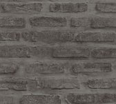 BAKSTENEN BEHANG | Industrieel - grijs zwart - A.S. Création New Walls "Livingwalls"