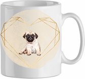 Mok Pug 3.1| Hond| Hondenliefhebber | Cadeau| Cadeau voor hem| cadeau voor haar | Beker 31 CL